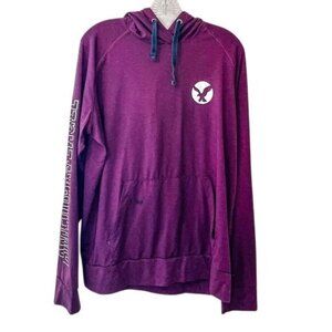 American Eagle Men Hoodie Long Sleeve Pullover With Kangaroo Pocket & Drawstring